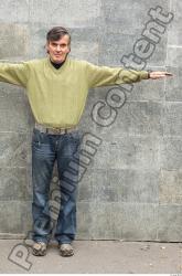 Whole Body Man T poses Casual Average Street photo references